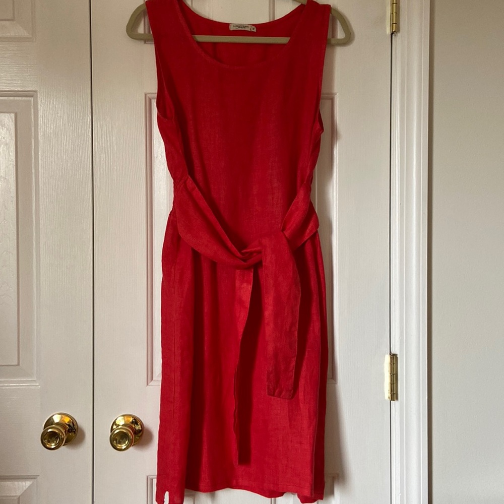 Sleeveless Linen Dress